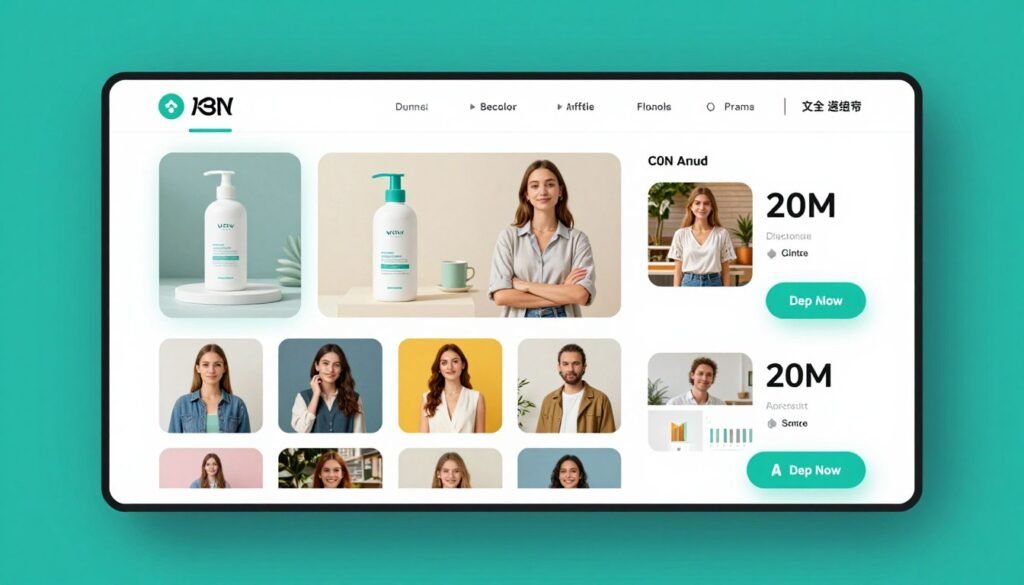 QuickAds AI ad generator with virtual product photoshoot feature
