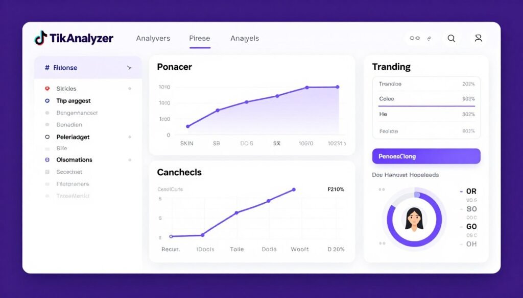 TikAnalyzer full dashboard with keyword generator and song analyzer tools