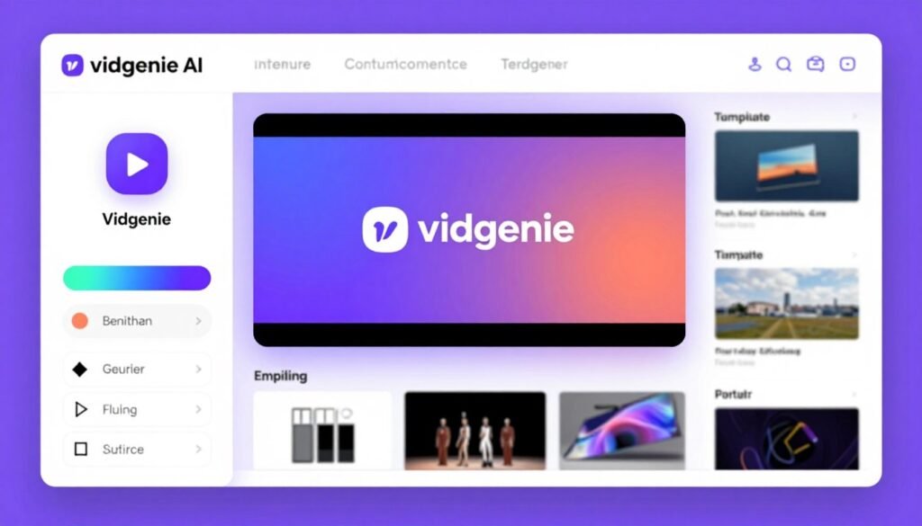 Vidgenie AI interface showing auto-branding features