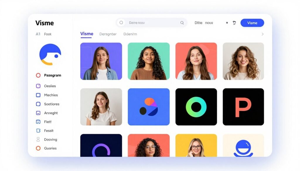 Visme AI Instagram post generator creating visual content