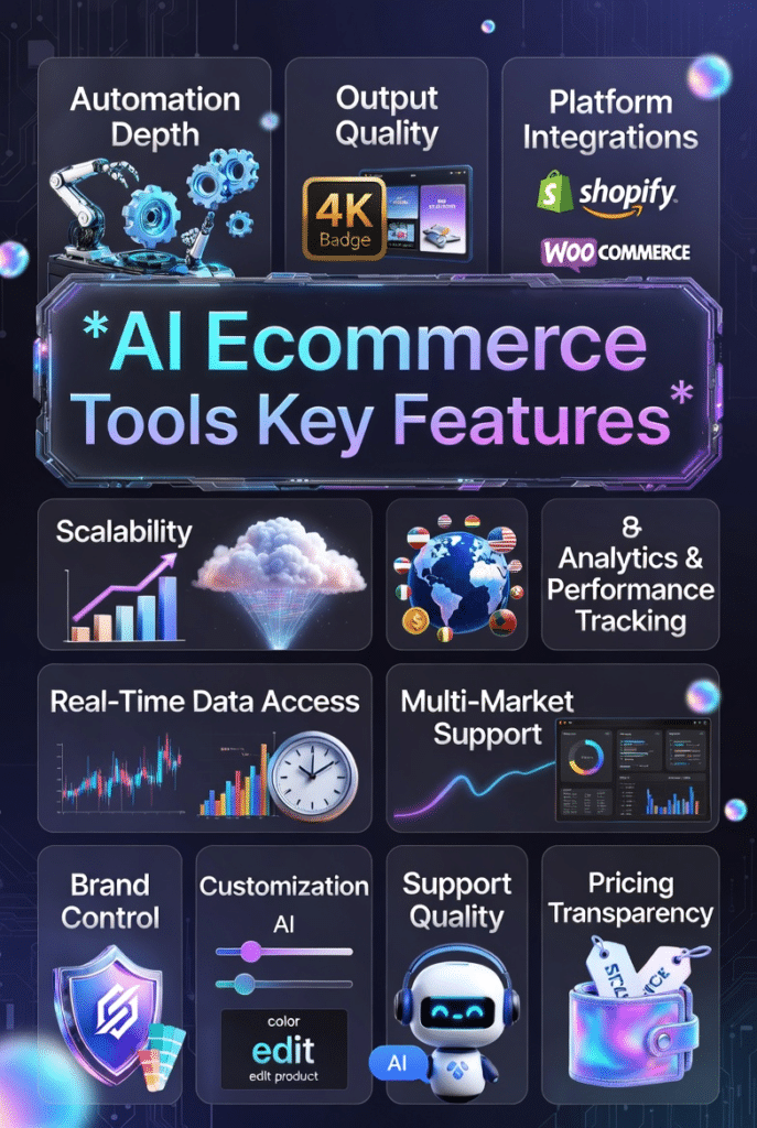 Key features checklist for AI ecommerce tools evaluation