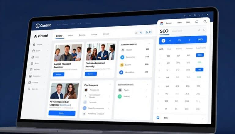 AI content automation tools dashboard displaying automated content generation workflow