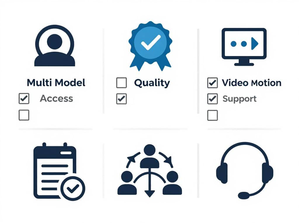 Checklist of essential AI creative studio features