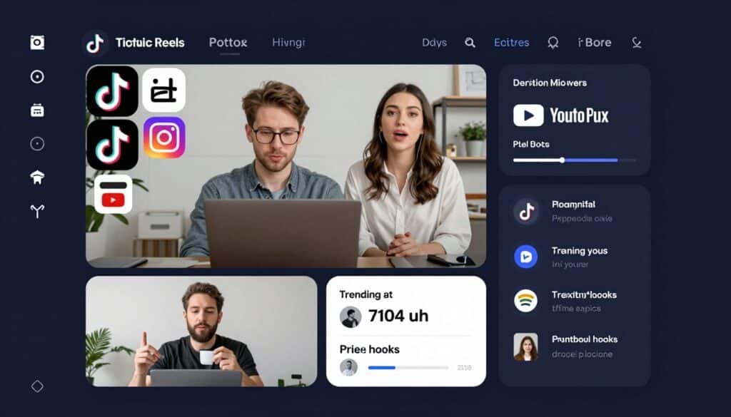 Pollo AI interface showing viral video optimization for social platforms