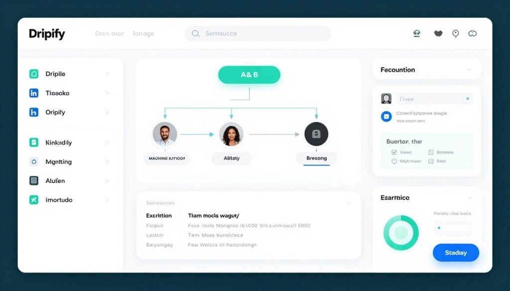 Dripify drag-and-drop campaign builder for LinkedIn automation
