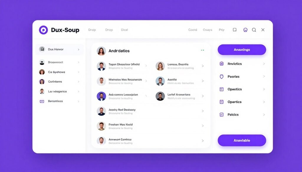 Dux-Soup affordable LinkedIn automation platform interface
