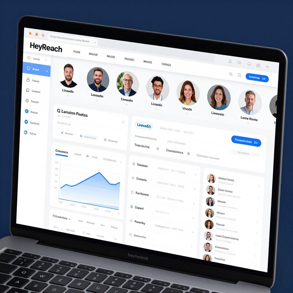 HeyReach multi-account automation dashboard interface