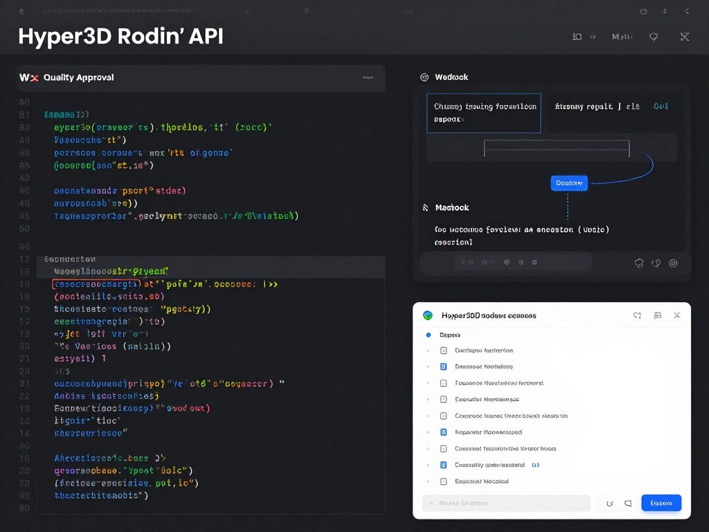 Hyper3D Rodin API integration and automated workflow example