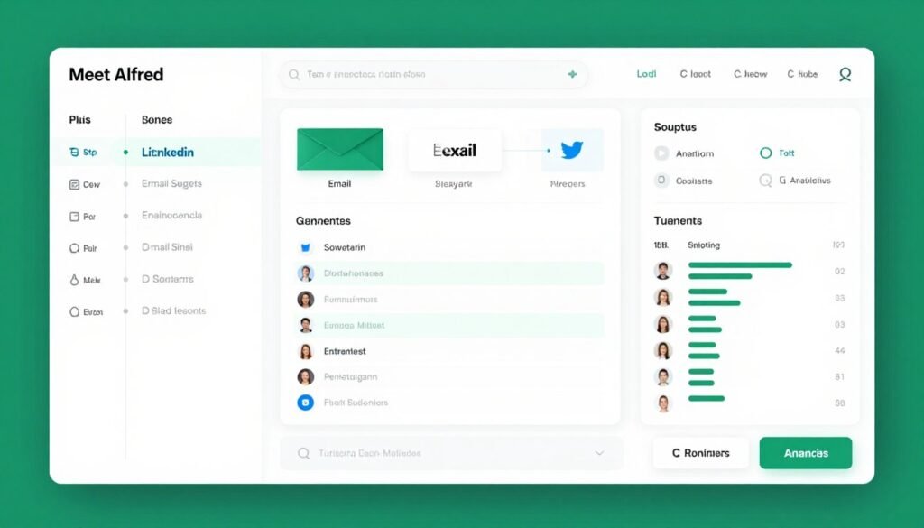 Meet Alfred multi-channel automation across LinkedIn, email and Twitter
