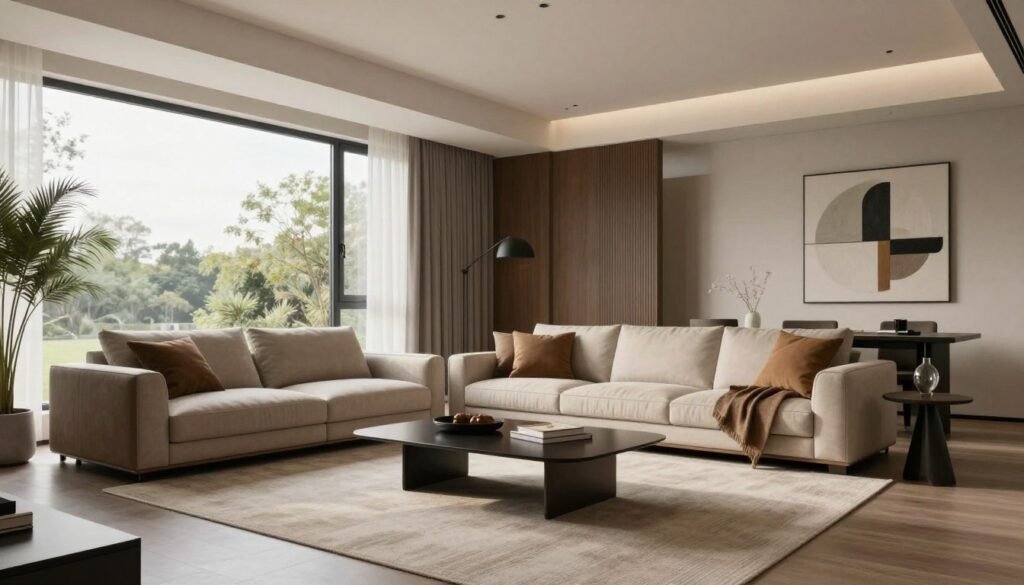 Prome AI architectural rendering showing photorealistic interior design visualization