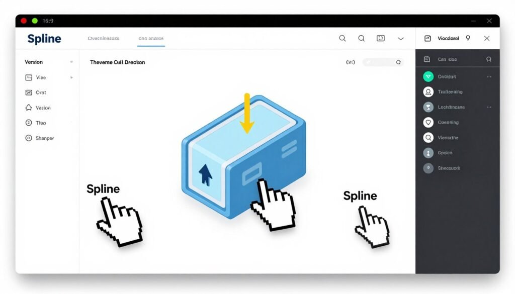 Spline real-time collaboration showing multiple users editing same 3D scene simultaneously