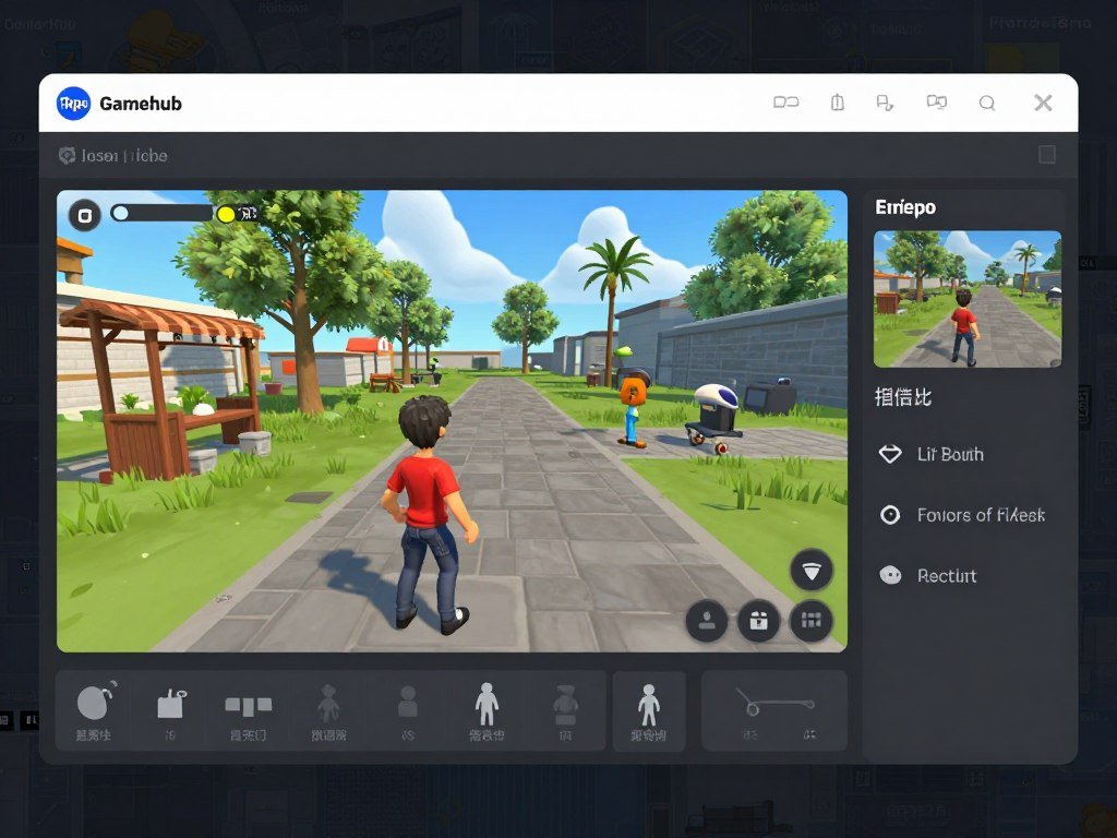 Tripo AI Gamehub interactive testing environment with generated 3D models