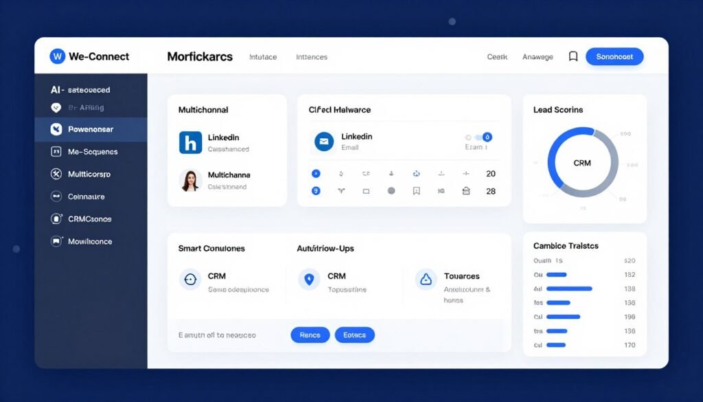 We-Connect AI-powered LinkedIn and multichannel outreach platform